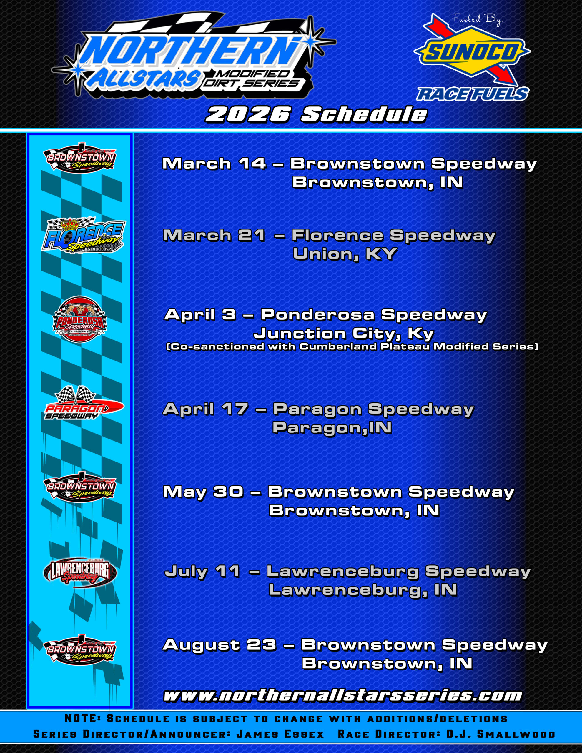 2026 Northern Allstars Modified Series Schedule Released!
