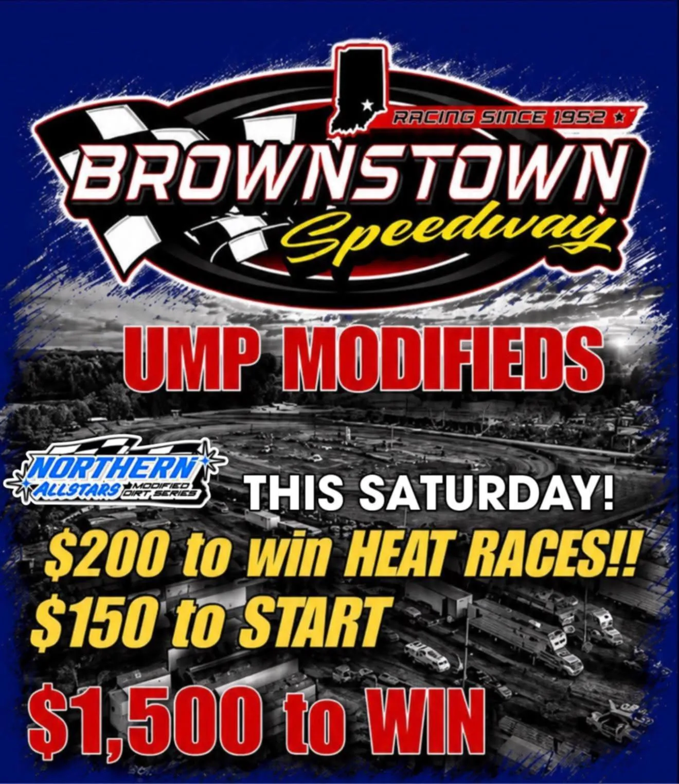 Lots of Money Up for Grabs for Modifieds on Saturday at Brownstown!!