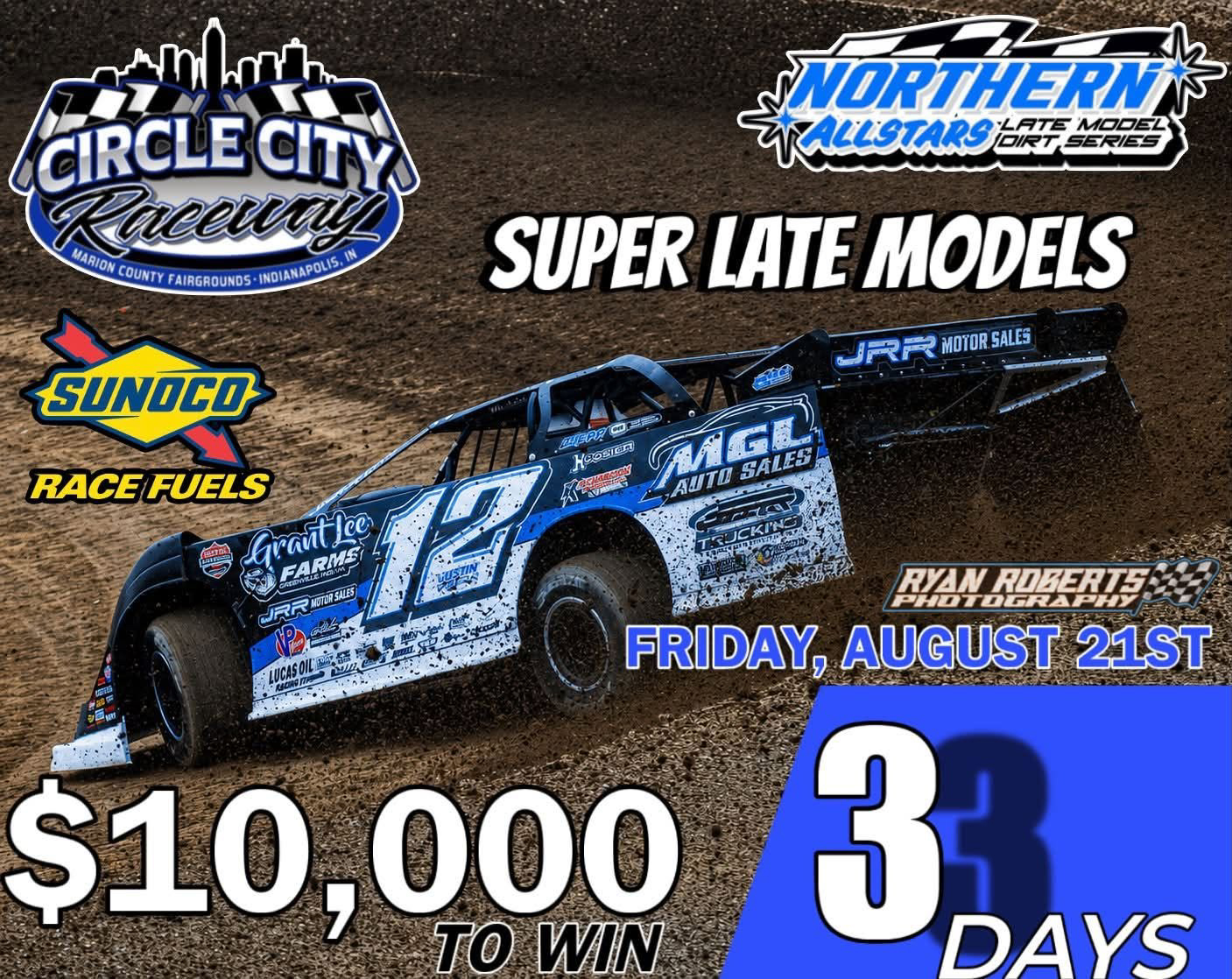 Circle City Raceway Pays $10,000 to Win on Friday, August 21